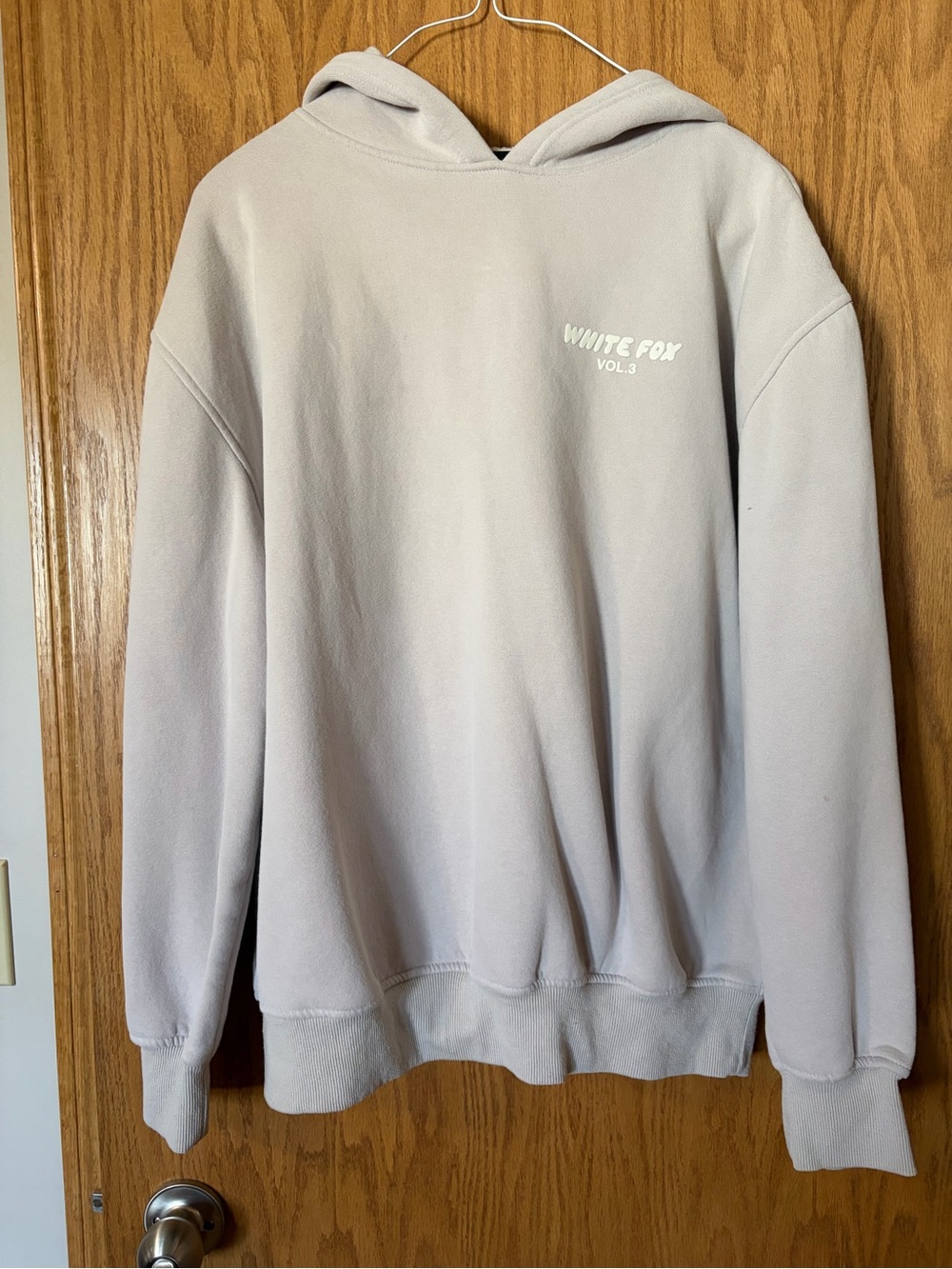 White Fox Boutique Light Gray Pullover Hoodie